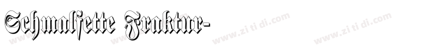 Schmalfette Fraktur字体转换